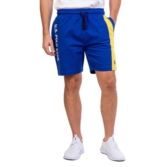 U.S. Polo Association Men's French Terry Shorts Size 2XL Color Blue BRAND NEW - Picture 1 of 12